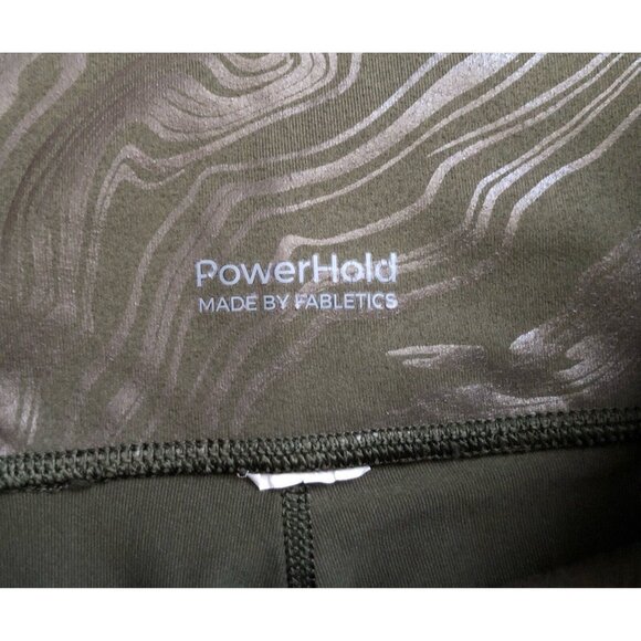 FABLETICS Womens Size XS Define Powerhold High Waisted 7/8 Ranger Green Leggings - Picture 7 of 7